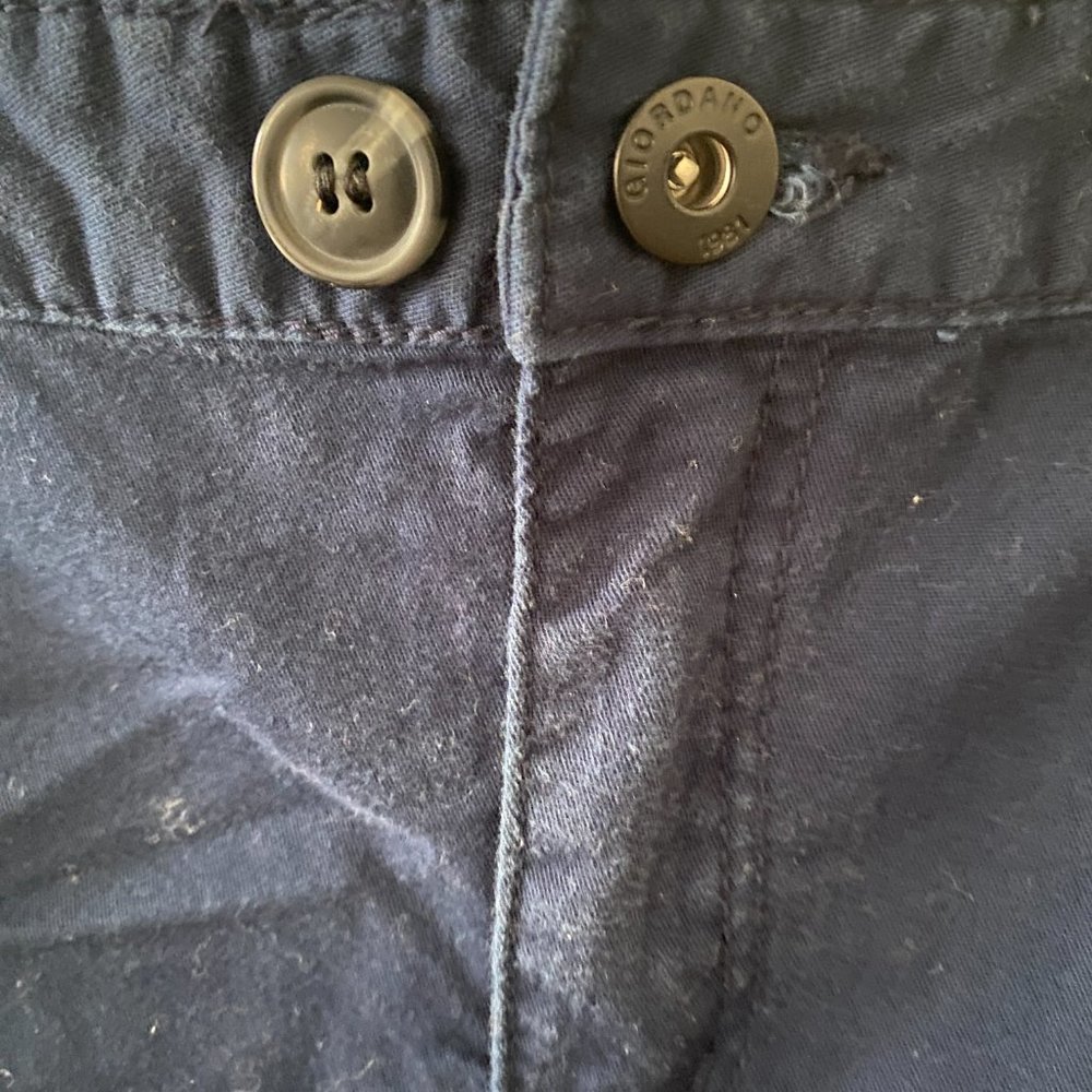 Giordano Blue Women’s Low Rise Skinny Tapered Khakis Size 32 - Picture 7 of 10